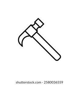 Vector of hammer icon illustration. Hammer Logo. Isolated vector sign symbol