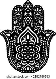 Vector Hamsa Hand of Fatima Laser