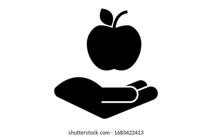 Vector - Hand with Apple / Sustainability