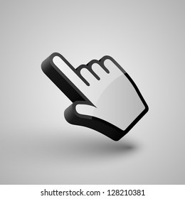 vector hand arrow cursor