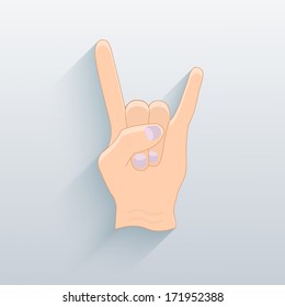 Vector hand background. Eps10