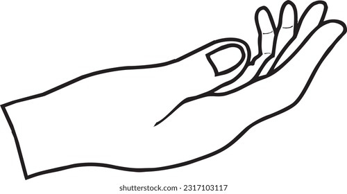vector hand below or accept

