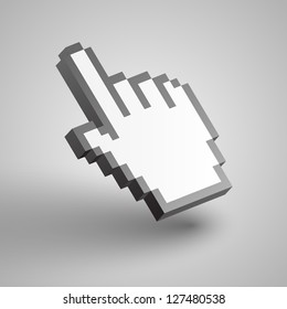 Vector hand cursor