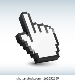 Vector hand cursor