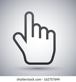 Vector hand cursor