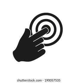 Vector hand cursor vector icon