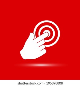 Vector hand cursor vector icon