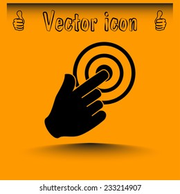 Vector hand cursor vector icon