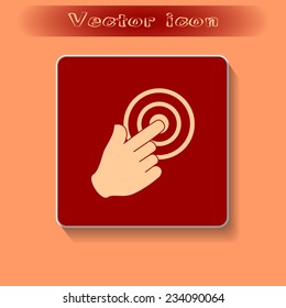 Vector hand cursor vector icon