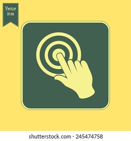 Vector hand cursor vector icon