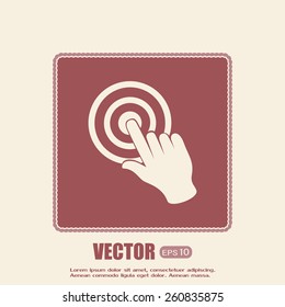 Vector hand cursor vector icon