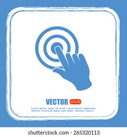 Vector hand cursor vector icon