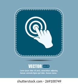 Vector hand cursor vector icon
