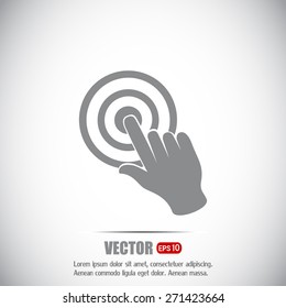 Vector hand cursor vector icon