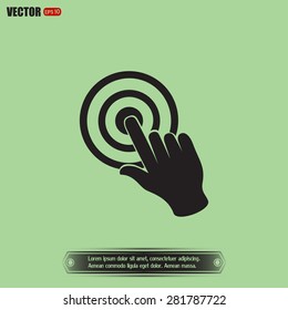 Vector hand cursor vector icon