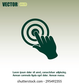 Vector hand cursor vector icon