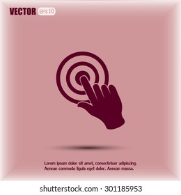 Vector hand cursor vector icon