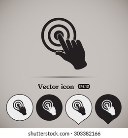 Vector hand cursor vector icon