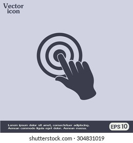 Vector hand cursor vector icon