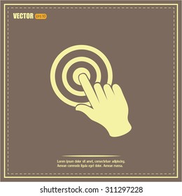 Vector hand cursor vector icon