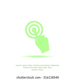 Vector hand cursor vector icon