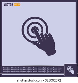 Vector hand cursor vector icon
