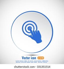 Vector hand cursor vector icon