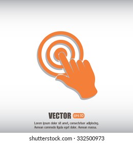 Vector hand cursor vector icon