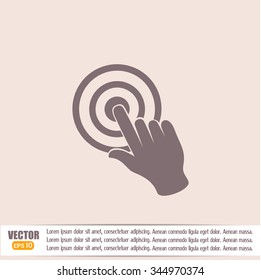 Vector hand cursor vector icon