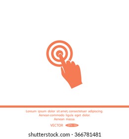 Vector hand cursor vector icon
