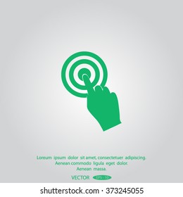 Vector hand cursor vector icon