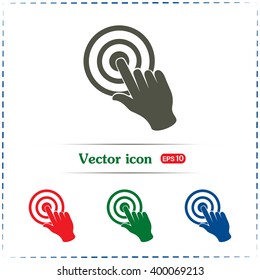 Vector hand cursor vector icon