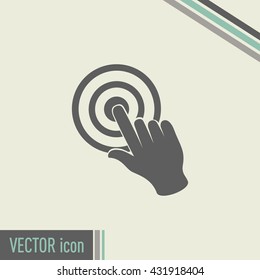Vector hand cursor vector icon