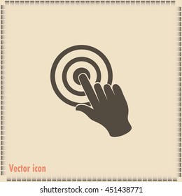 Vector hand cursor vector icon