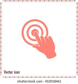 Vector hand cursor vector icon