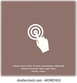 Vector hand cursor vector icon