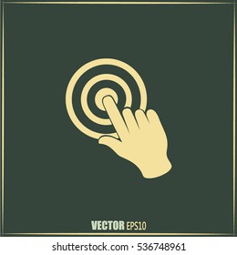 Vector hand cursor vector icon
