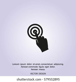 Vector hand cursor vector icon