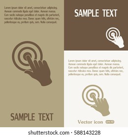 Vector hand cursor vector icon
