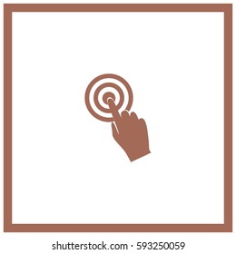 Vector hand cursor vector icon