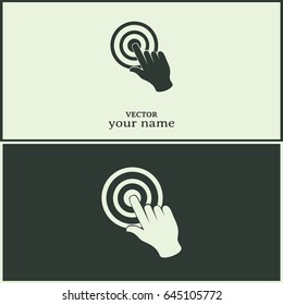 Vector hand cursor vector icon