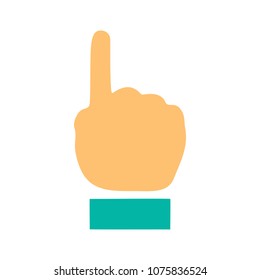 vector hand cursor illustration - mouse pointer symbol isolated