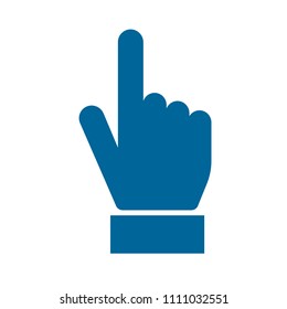 Vector Hand Cursor Illustration - Mouse Pointer Symbol Isolated