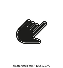 vector hand cursor illustration - mouse pointer symbol isolated