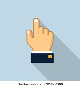 Vector hand cursor pointer icon