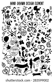 vector hand draw design elements. hand illustrated watercolor ready template. doodle sketch for wedding card, greetings, logos, packaging, invitations, merchandise, posters,  digital presentations