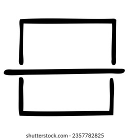 vector hand draw doodle, barcode scanner, isolated on white
