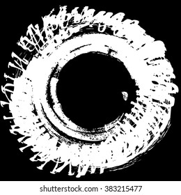 vector hand draw grunge spiral icon texture, illustration design element