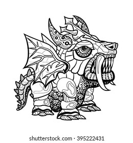 Dragon Drawing Images Stock Photos Vectors Shutterstock