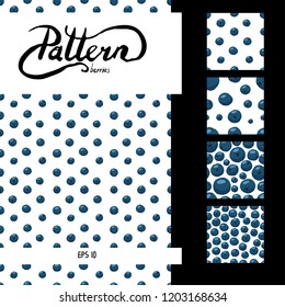Vector hand draw pattern of autumn berries.  Could be used for design postcards.